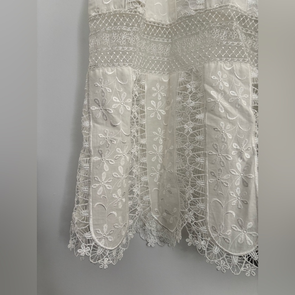 NWT FOR LOVE & LEMONS Gabrielle Midi Dress in Ivory - Picture 10 of 13